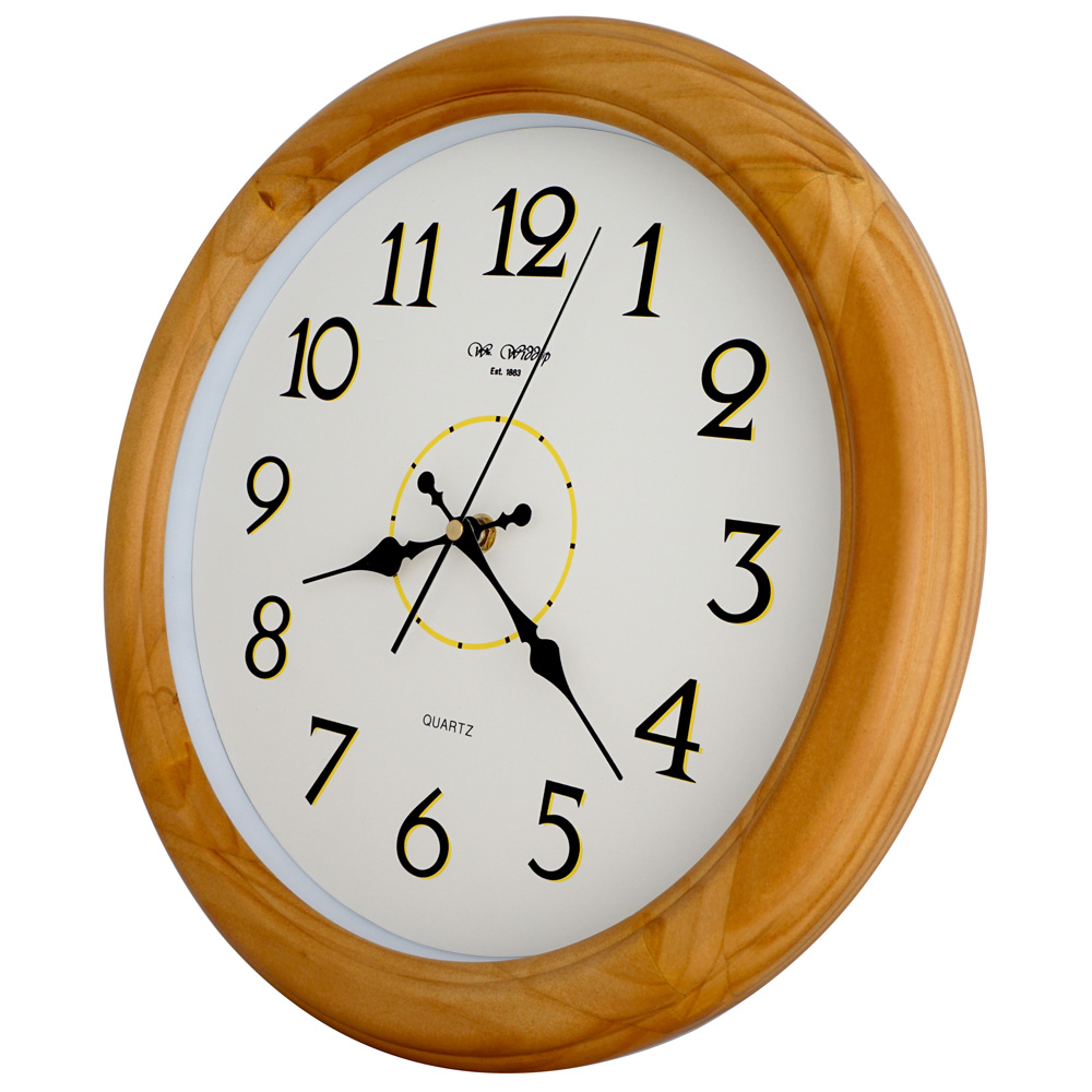 JUSTIME 鐘情坊 14吋 簡約易讀 高級實木框 家飾壁