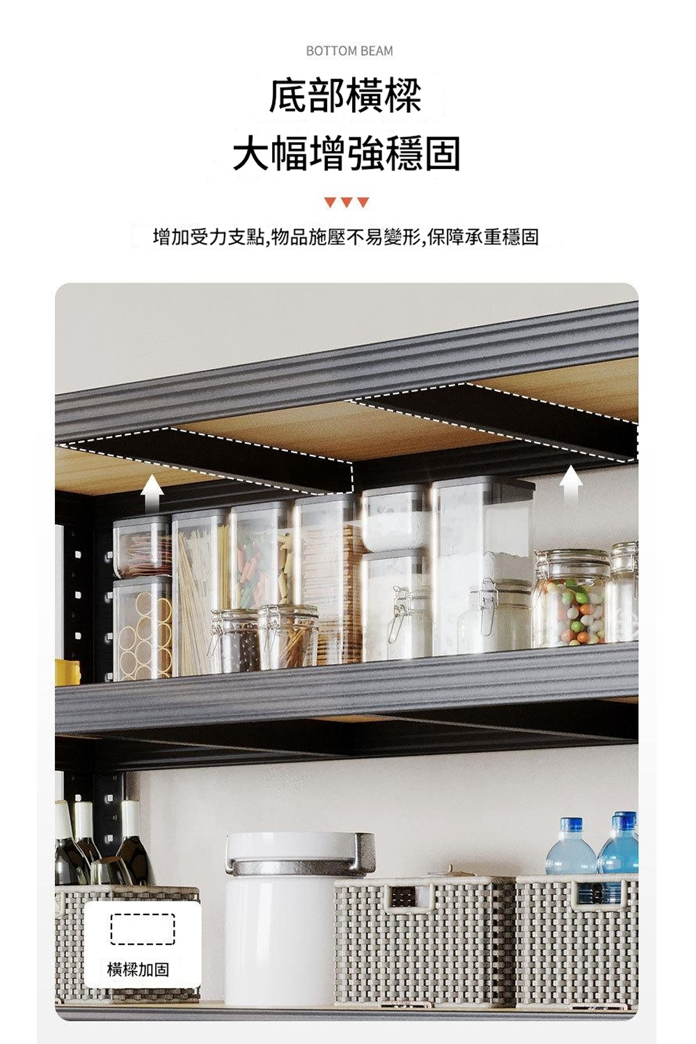 MINE 家居 工業風碳鋼多功能加大四層角鋼架_80X30X MINE 家居 工業風碳鋼多功能加大四層角鋼架_80X30X