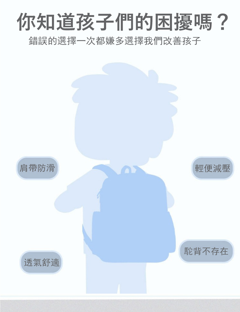 Janyo 宇航員減壓護脊書包 防潑水國小學生書包 大容量雙