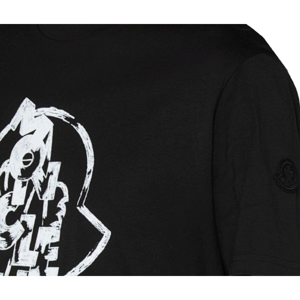 MONCLER 秋冬新款 男款 胸前印花&左臂品牌LOGO 