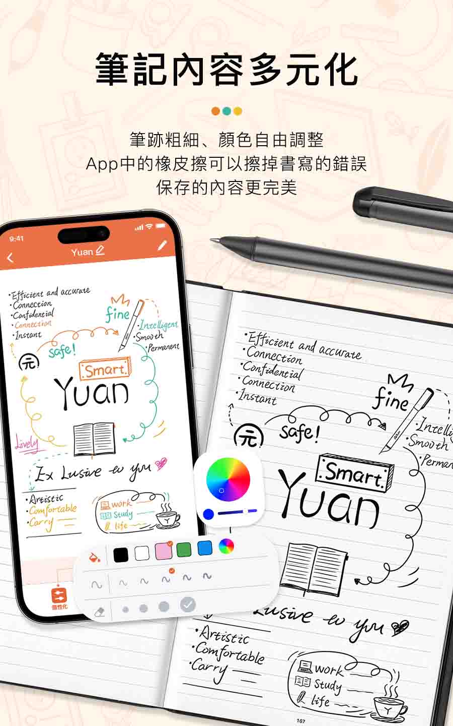 ç­è¨å§å®¹å¤åå ç­è·¡ç²ç´°ãé¡è²èªç±èª¿æ´ Appä¸­çæ©¡ç®æ¦å¯ä»¥æ¦ææ¸å¯«çé¯èª¤ ä¿å­çå§å®¹æ´å®ç¾ åæ§å 