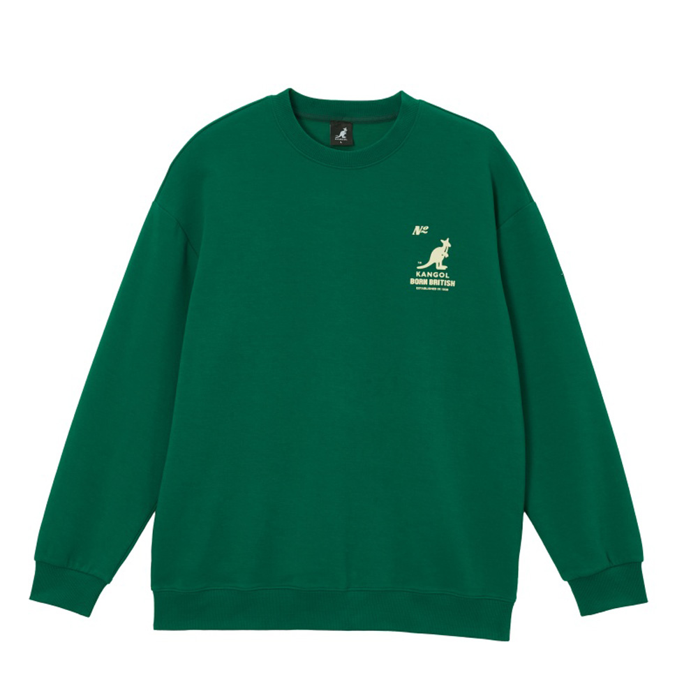 KANGOL 大學T 綠 字母LOGO 圓領T 中性(645