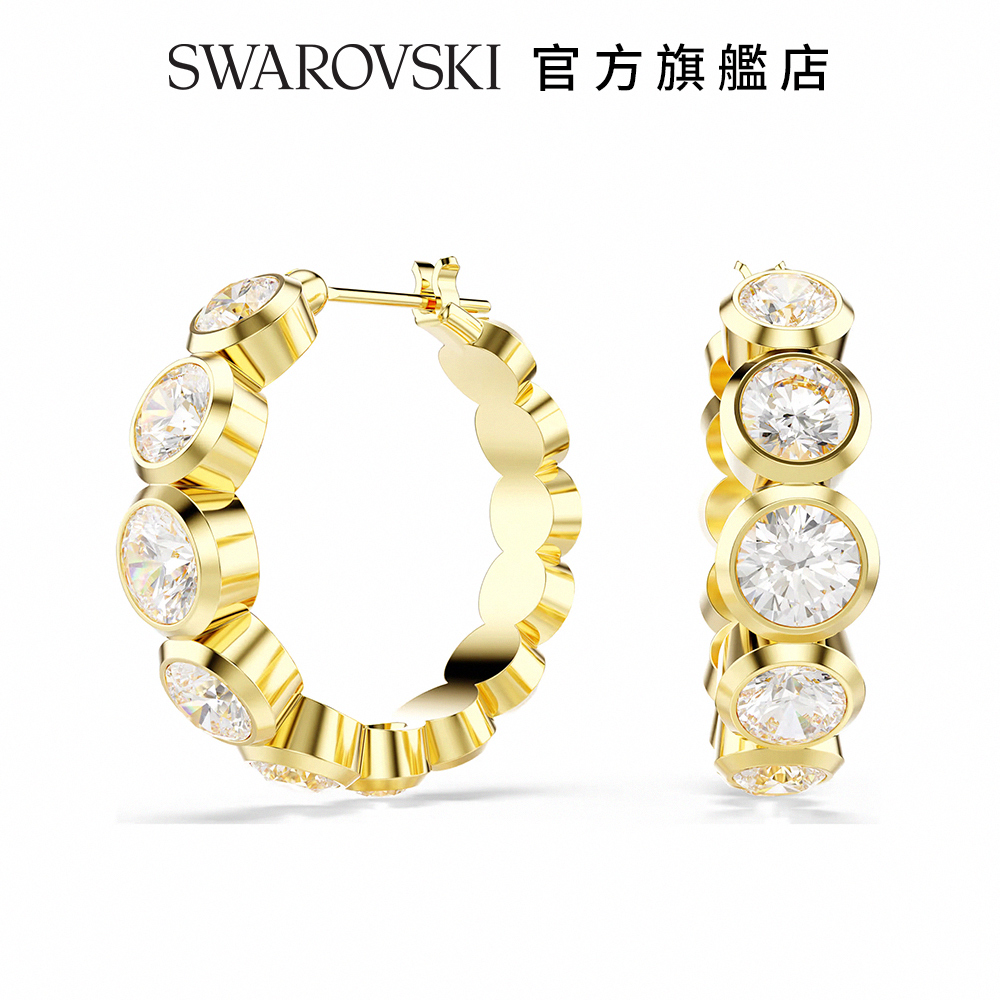 SWAROVSKI 施華洛世奇 Imber 大圈耳環圓形切割