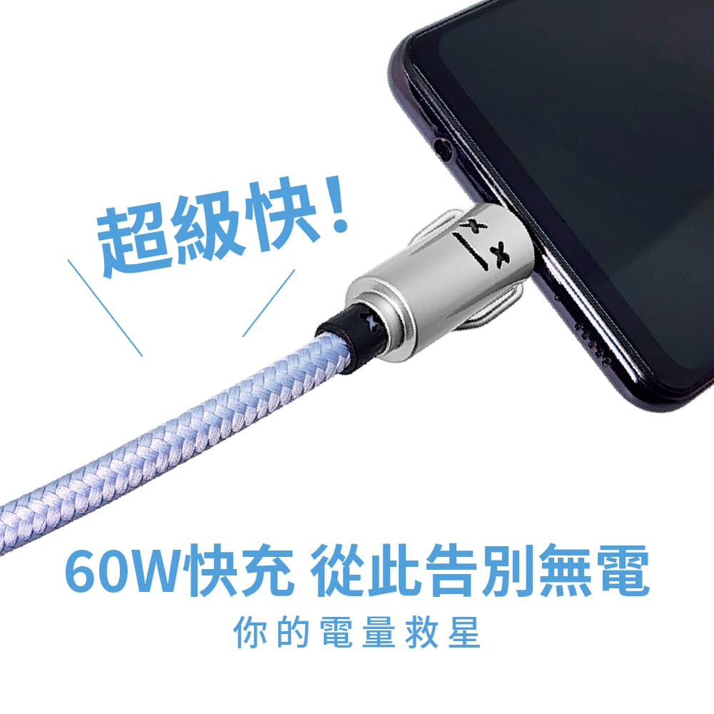 超級快 60W快充 從此告別無電 你的電量救星
