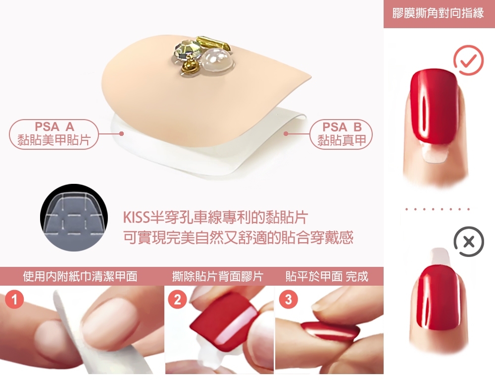 KISS 高訂持久美甲貼(11種款式任選1入)好評推薦