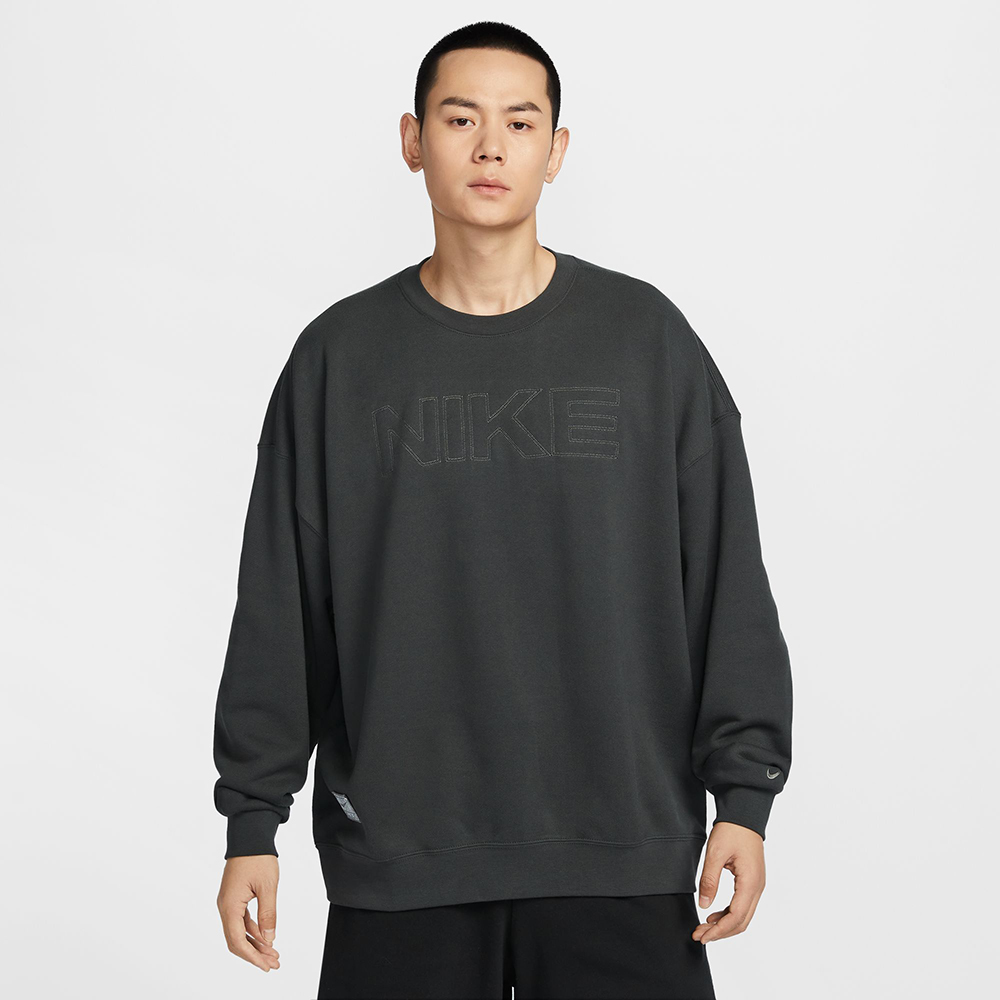 NIKE 耐吉 長袖上衣 男 大學T 寬鬆 毛圈布 AS M