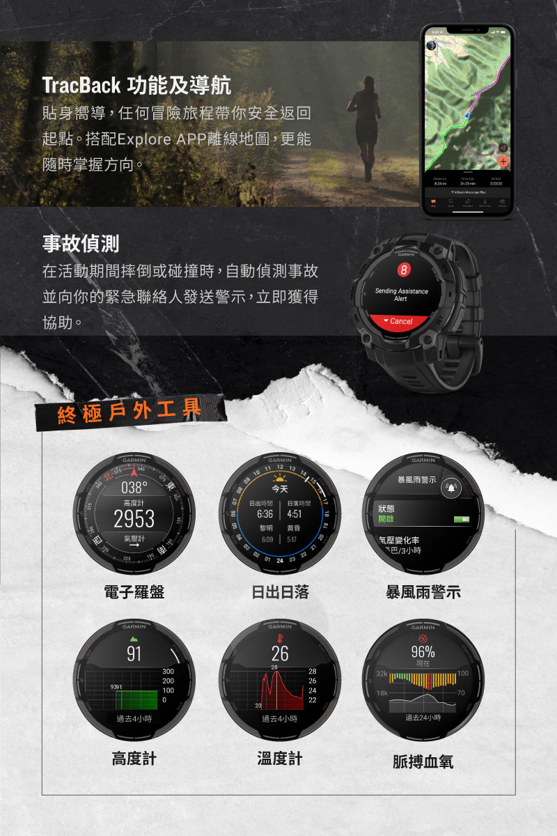 起點。搭配Explore APP離線地圖,更能
