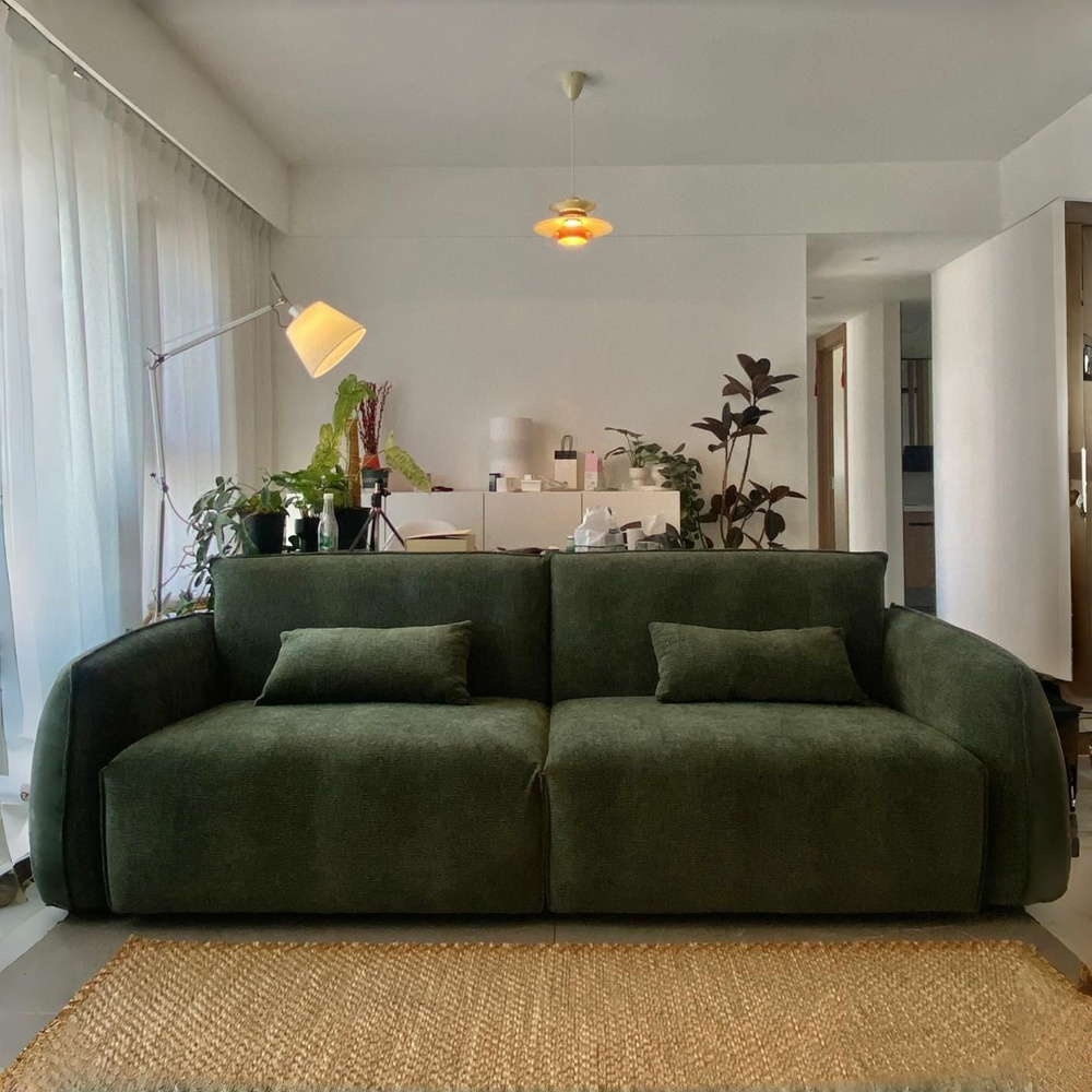 王小朋家具 大雙人 145*80*78cm(布藝沙發 奈斯絨