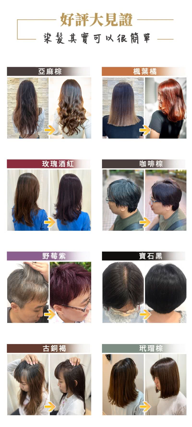 樹飛雪 髮學院沙龍級修護染髮霜環保簡易包(顏色:寶石黑/咖啡