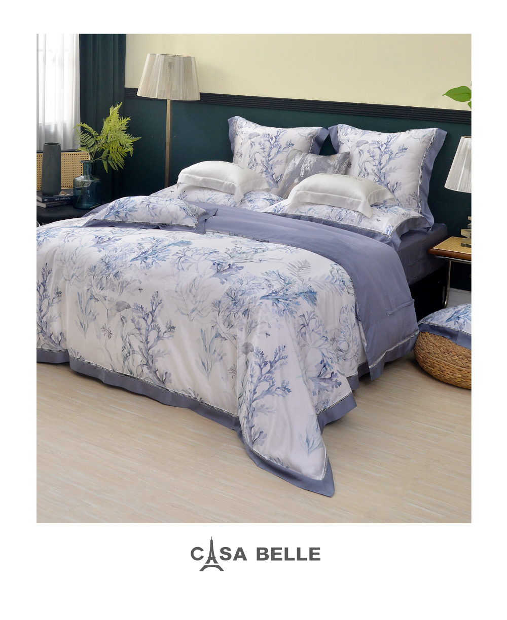 格蕾寢飾 CASA BELLE 《藍色珊瑚海》天絲四件式防蹣