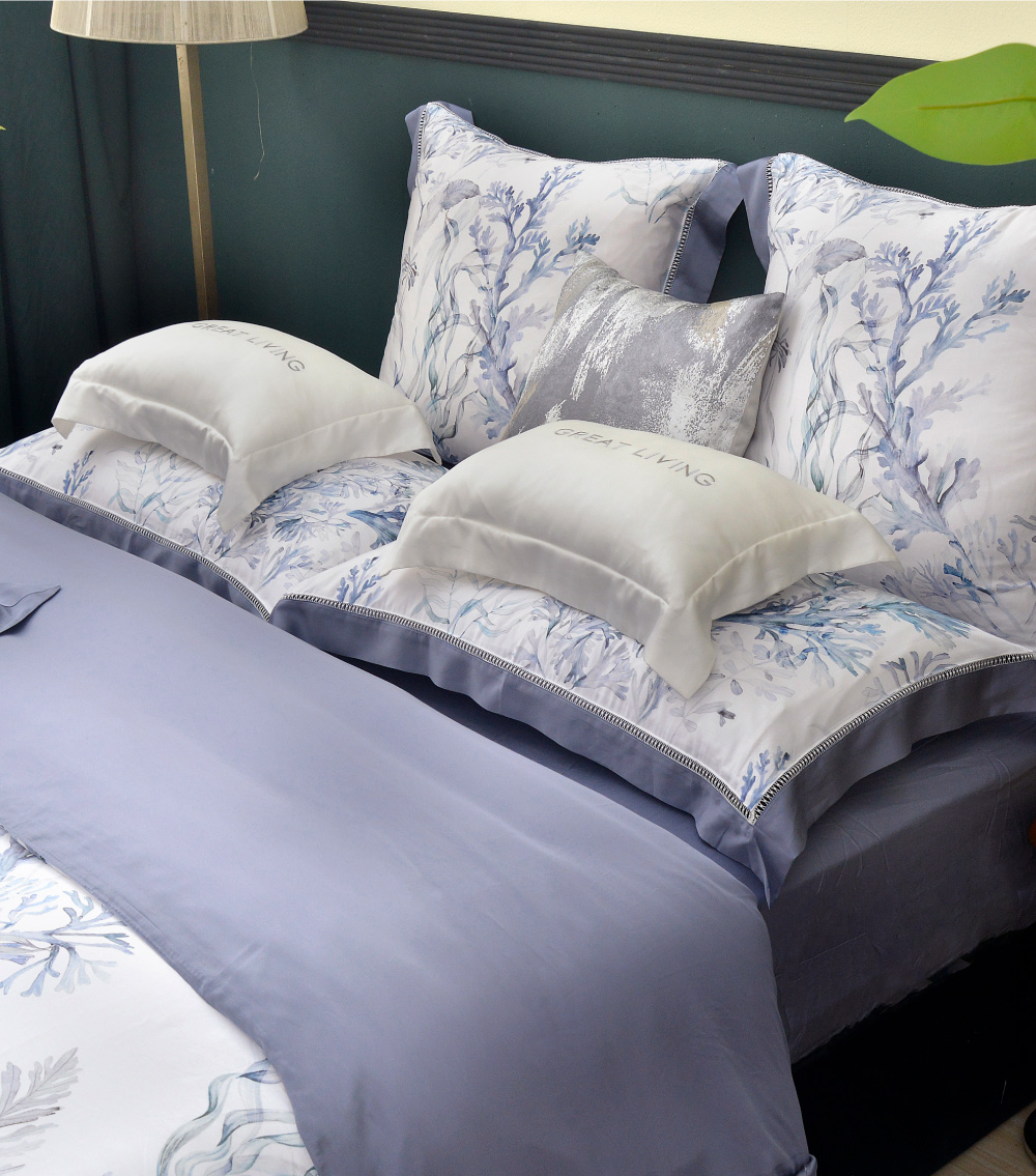 格蕾寢飾 CASA BELLE 《藍色珊瑚海》天絲四件式防蹣