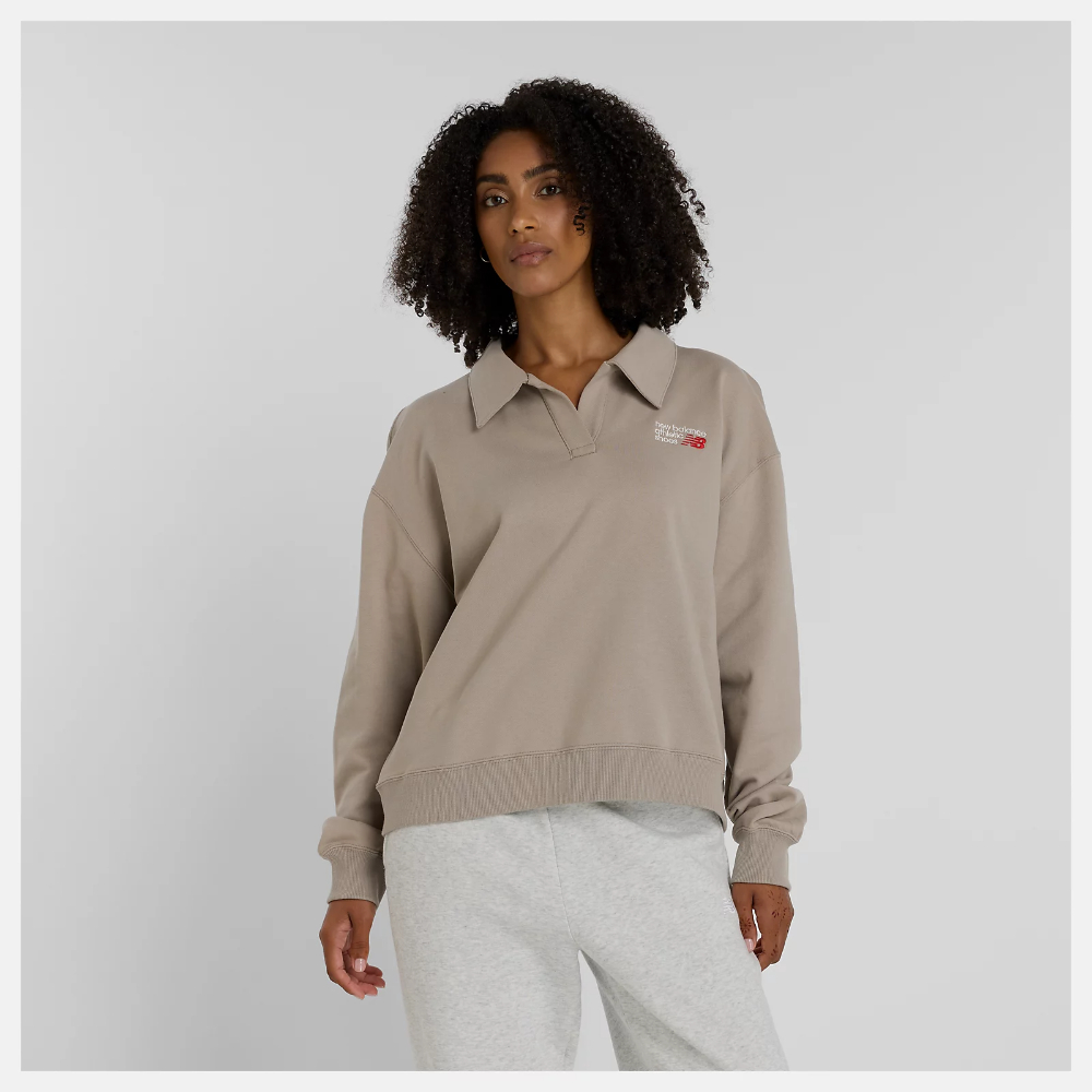 NEW BALANCE NB 長袖上衣 女 Polo衫 美規