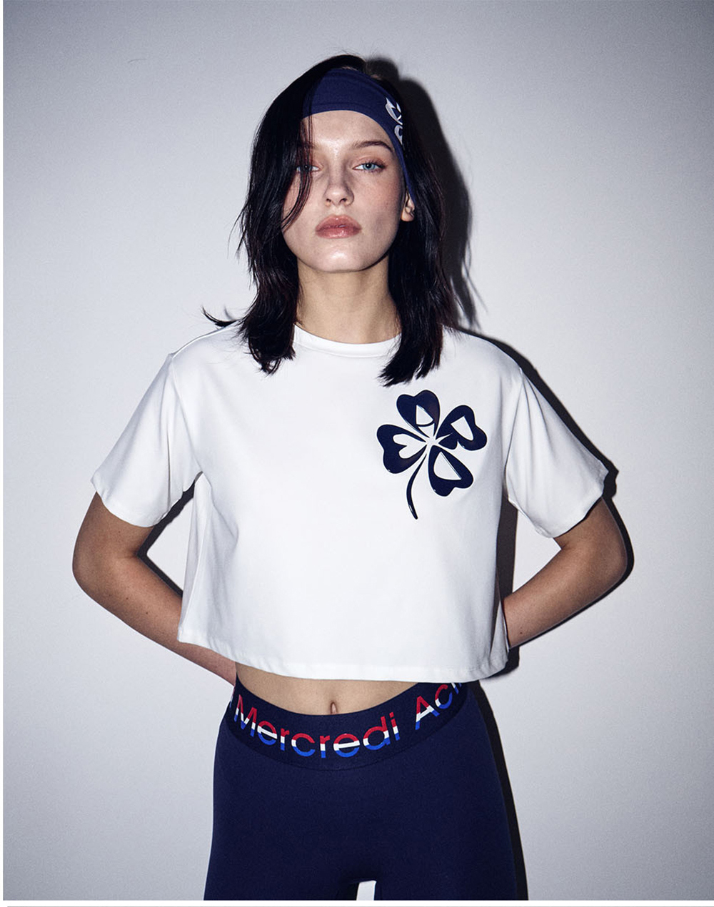 MARDI MERCREDI 印花短版TEE 象牙白色 經典 MARDI MERCREDI 印花短版TEE 象牙白色 經典