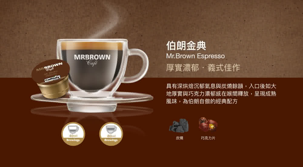 具有深烘焙沉郁氣息與炭燒餘韻,入口後如大