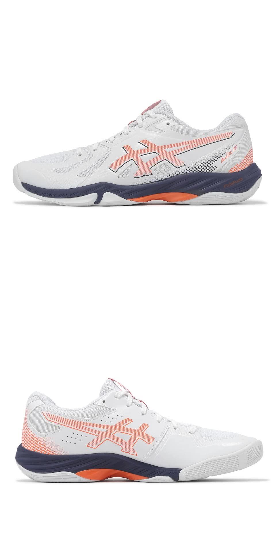 asics 亞瑟士 羽球鞋 Blade FF 男鞋 白 橘 asics 亞瑟士 羽球鞋 Blade FF 男鞋 白 橘