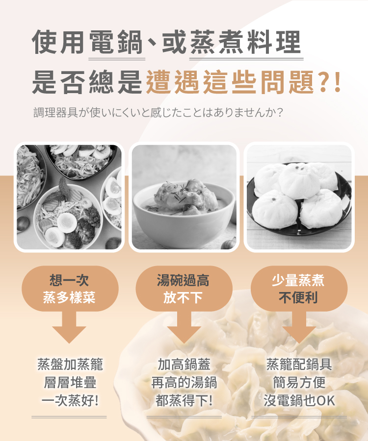 LMG 鍋具蒸籠組｜雪櫻雪平鍋附蓋22cm+304不鏽鋼蒸籠