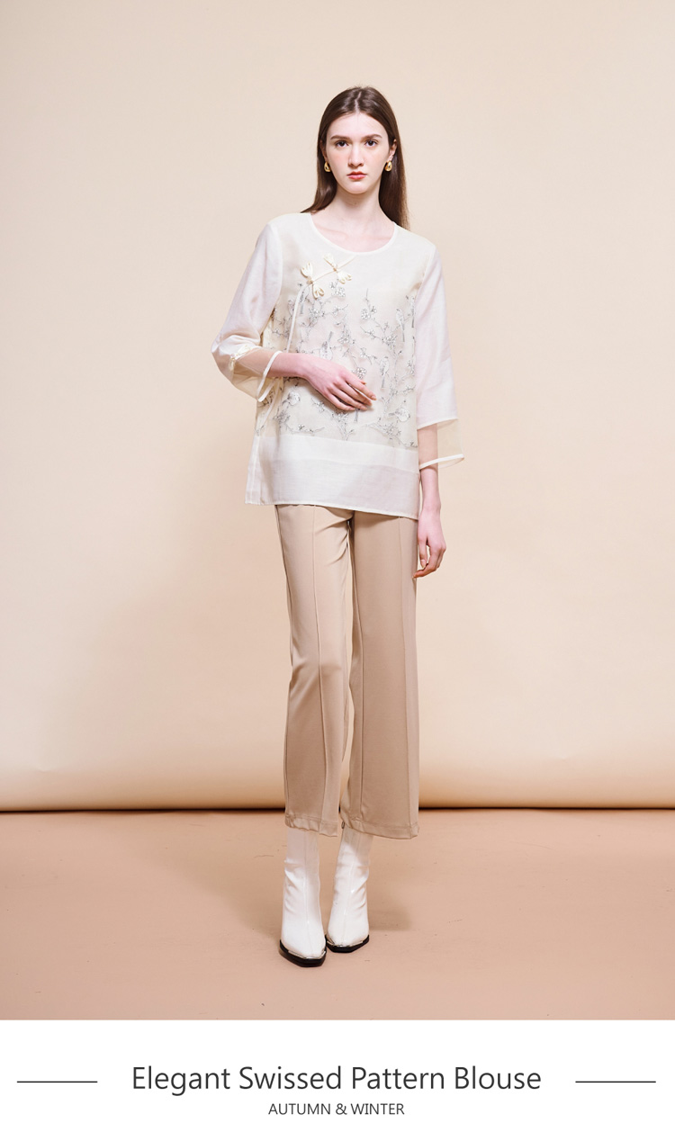 TOWN’WEAR 棠葳 中國風繪圖上衣(中大尺碼/女上衣/