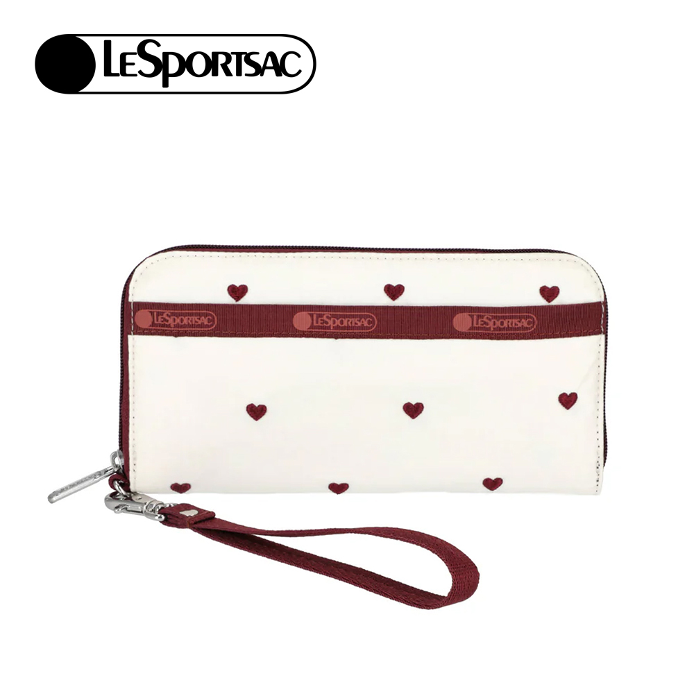 Lesportsac 腕帶錢包手拿包(莓果心刺繡)好評推薦