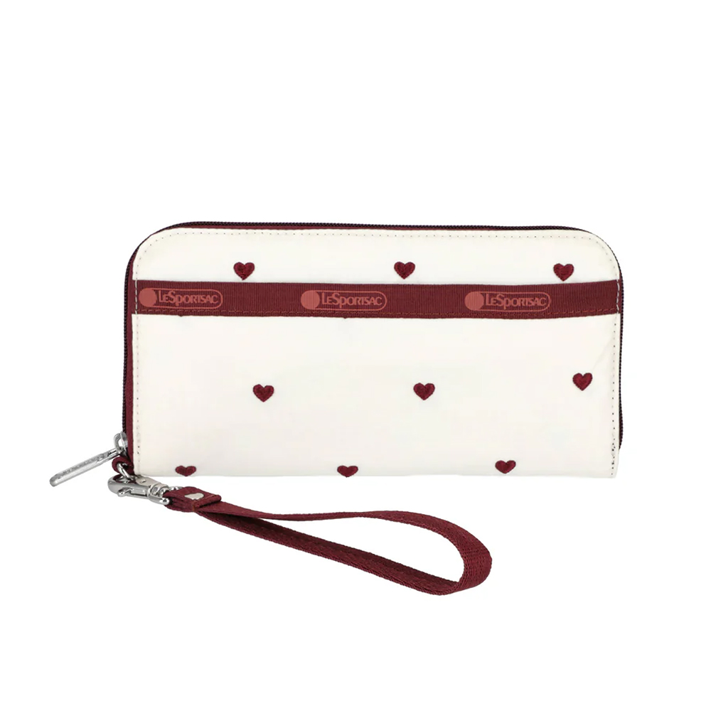 Lesportsac 腕帶錢包手拿包(莓果心刺繡)好評推薦