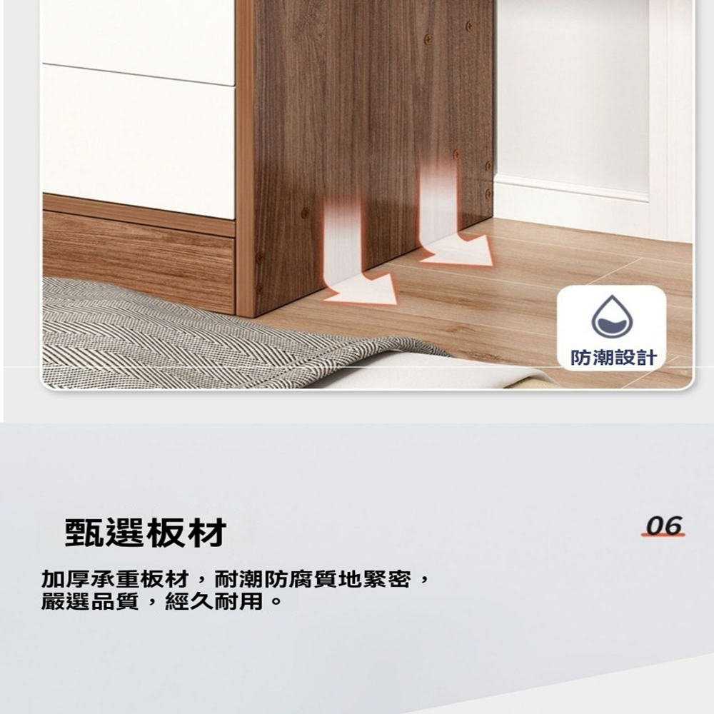 樂多家居 80*45*182CM兩門三抽款 衣櫃 實木衣櫃 