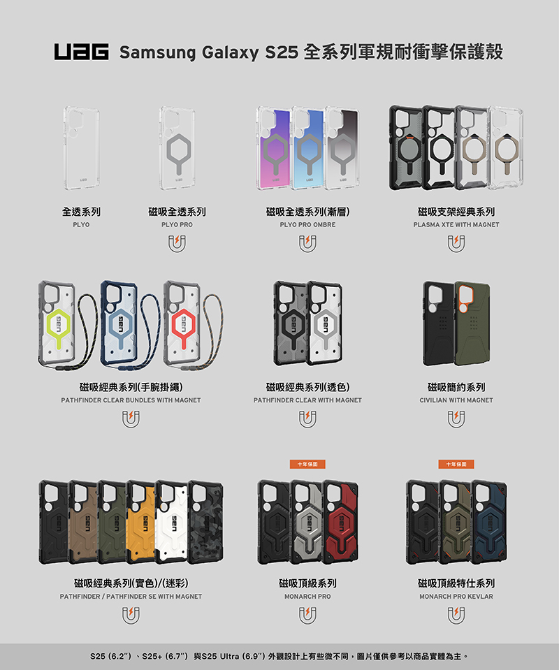 UAG Galaxy S25+ 磁吸耐衝擊支架經典保護殼(支 UAG Galaxy S25+ 磁吸耐衝擊支架經典保護殼(支