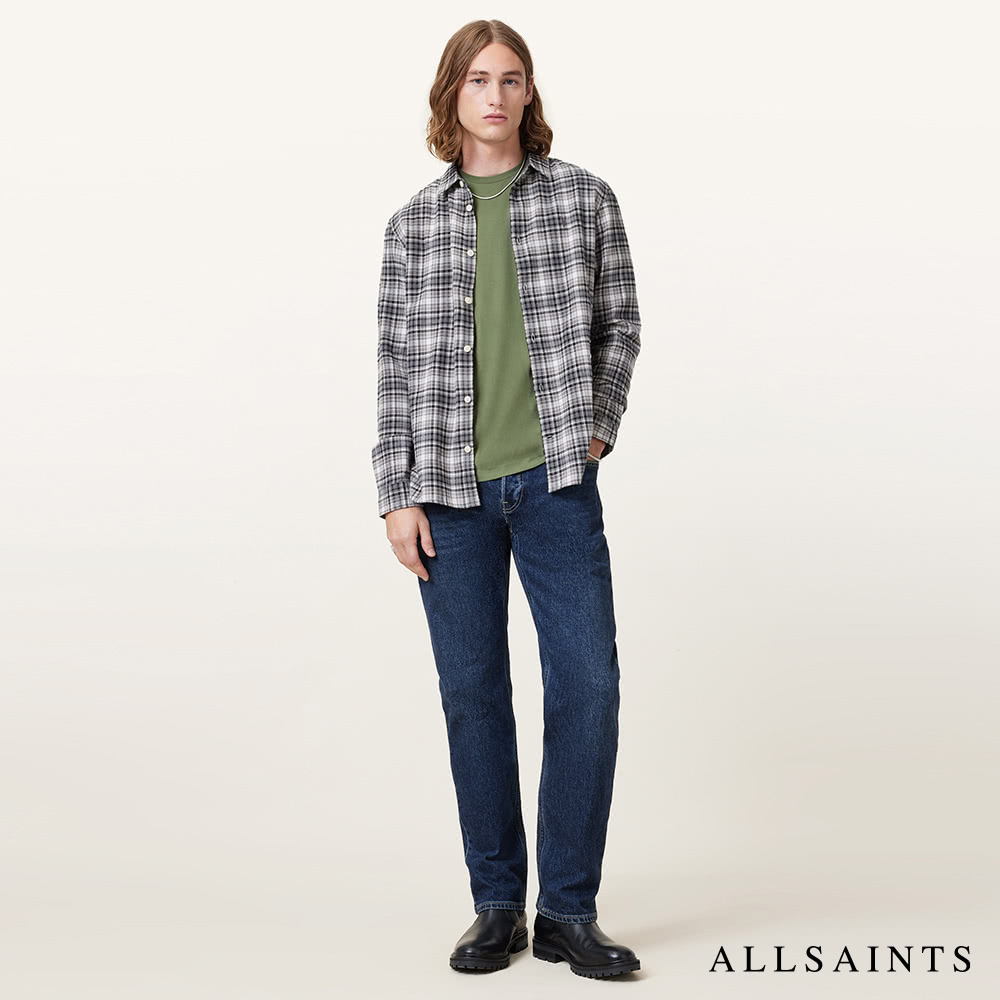 ALLSAINTS BRACE 公羊頭骨刺繡純棉修身短袖T恤