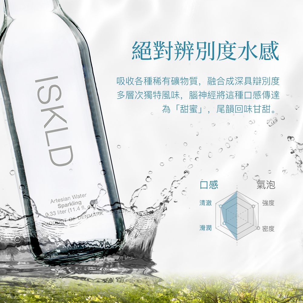 ISKLD 伊絲 丹麥進口氣泡礦泉水 330mlx3瓶(環球 ISKLD 伊絲 丹麥進口氣泡礦泉水 330mlx3瓶(環球