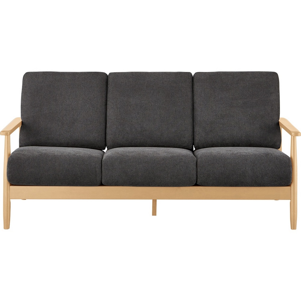 NITORI 宜得利家居 ◎布質3人用沙發 IG01 BK/