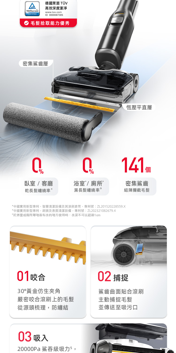 中國實用新型專利,智慧清潔設備及其滾刷倉筒,專利號ZL201520228559.X