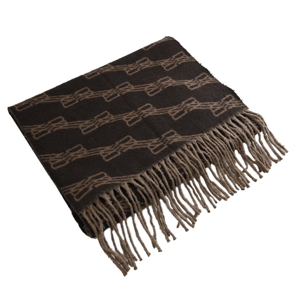 Balenciaga 巴黎世家 經典LOGO雙面撞色羊毛保暖