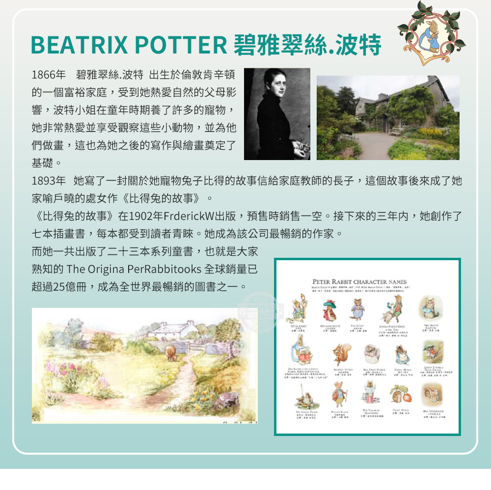 PETER RABBIT 比得兔 比得兔與V&A博物館 田園
