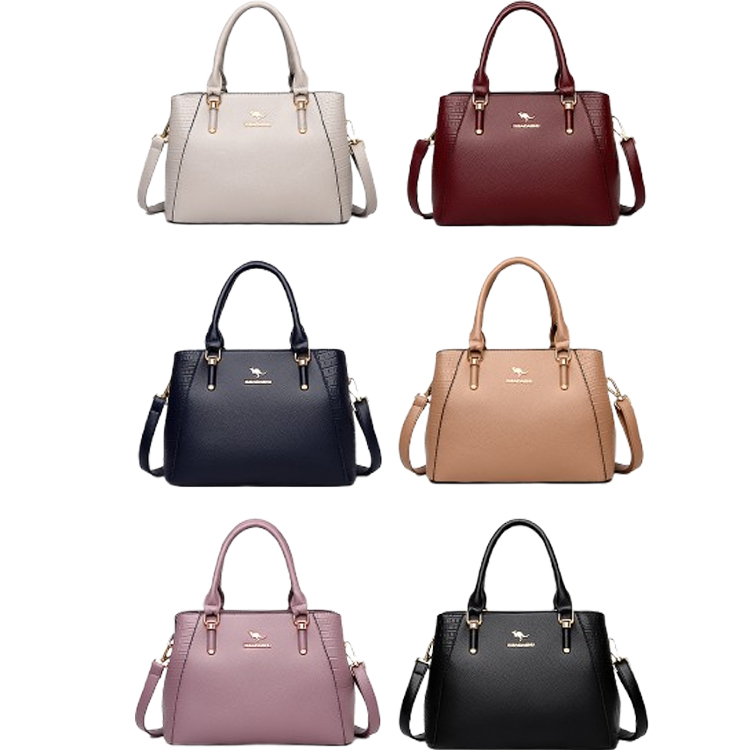 Jpqueen 知性淑女方型都會大容量手提肩背包(6色可選)