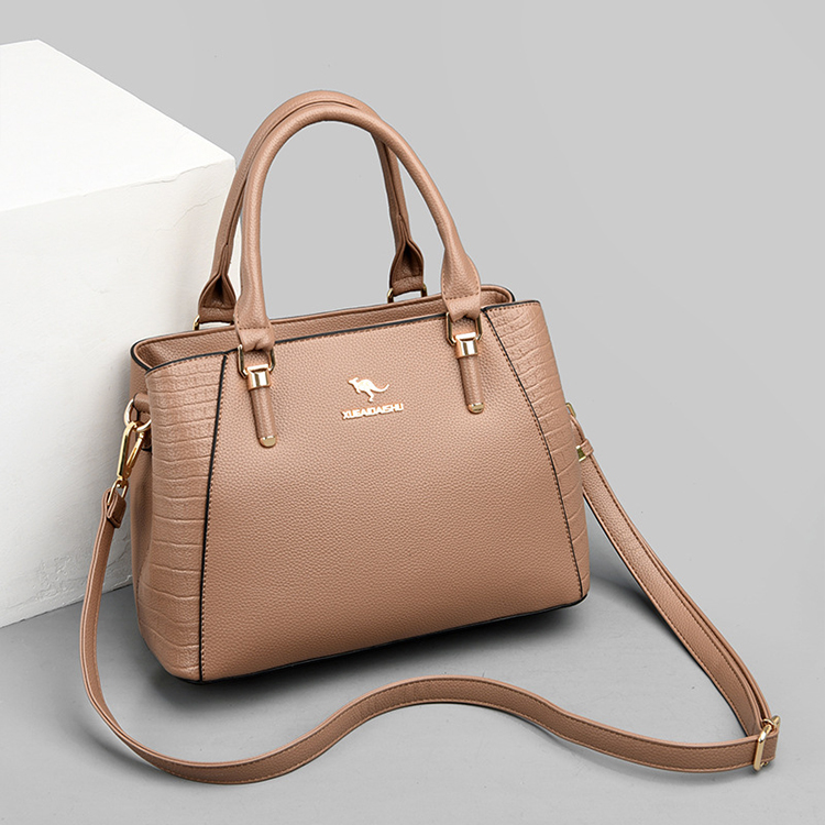 Jpqueen 知性淑女方型都會大容量手提肩背包(6色可選)