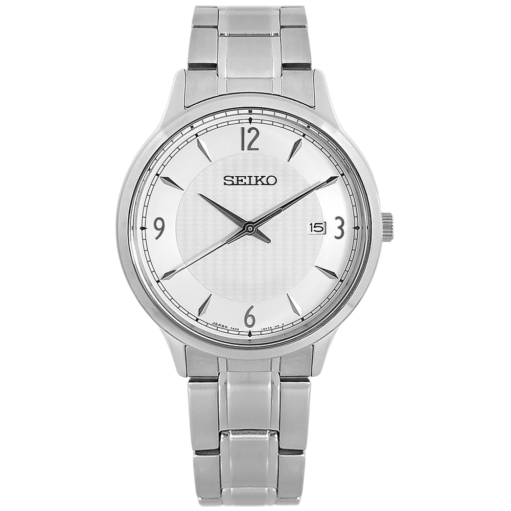 SEIKO 精工 大錶徑 數字刻度 日期 防水100米 日本