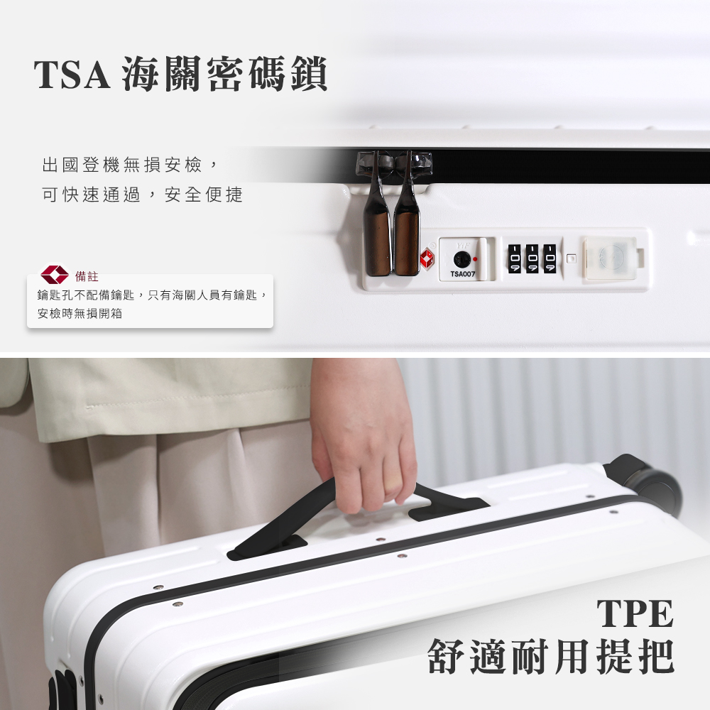 鑰匙孔不配備鑰匙,只有海關人員有鑰匙,