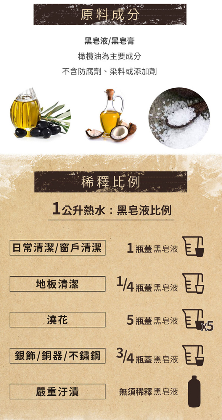 Fer a Cheval 法拉夏 黑皂液1L+黑皂液500m