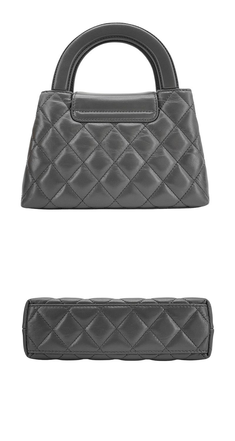 CHANEL 香奈兒 展示品 Kelly Nano 菱格牛皮