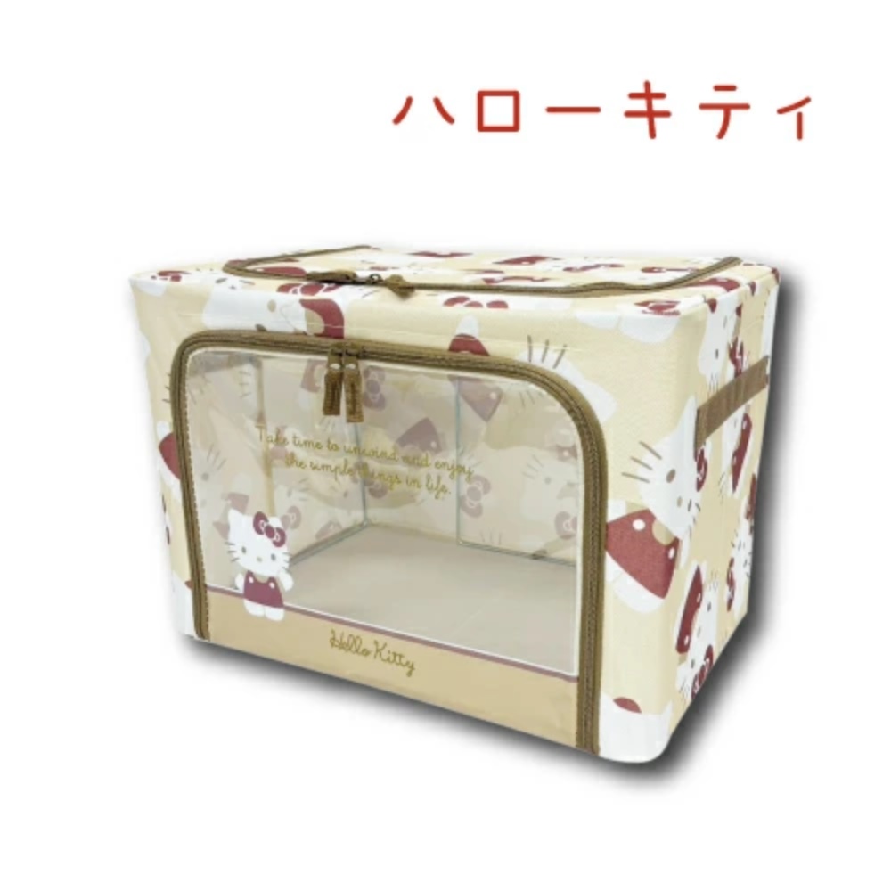 小禮堂 Sanrio 三麗鷗 窗景摺疊收納箱 全身滿版款 K