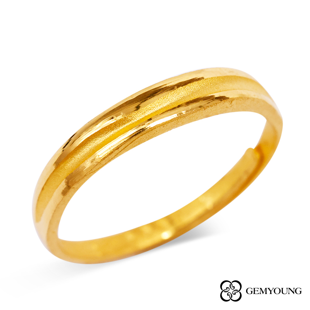 JING YANG 晶漾 黃金戒指流綫(0.72錢±0.05