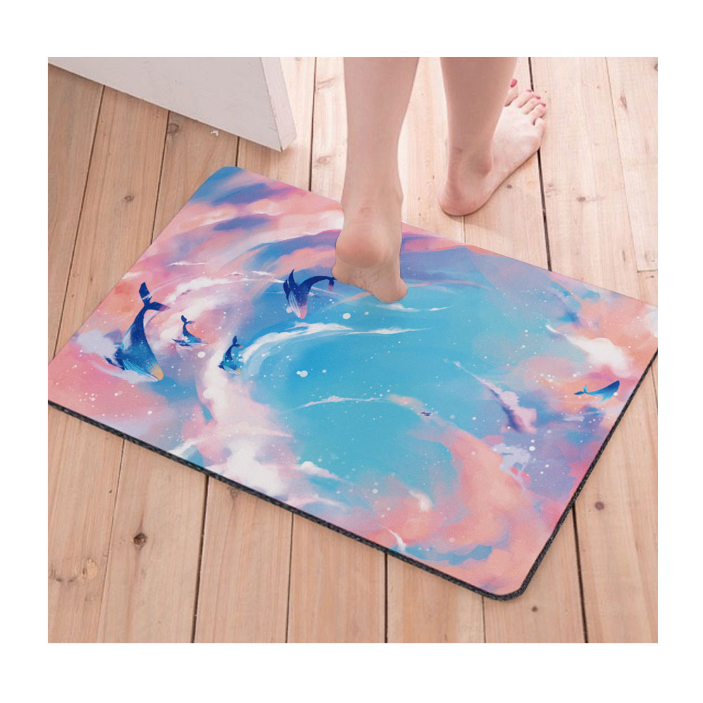 收納王妃 自創 插畫風系列 軟式珪藻土地墊 軟式地墊 珪藻土