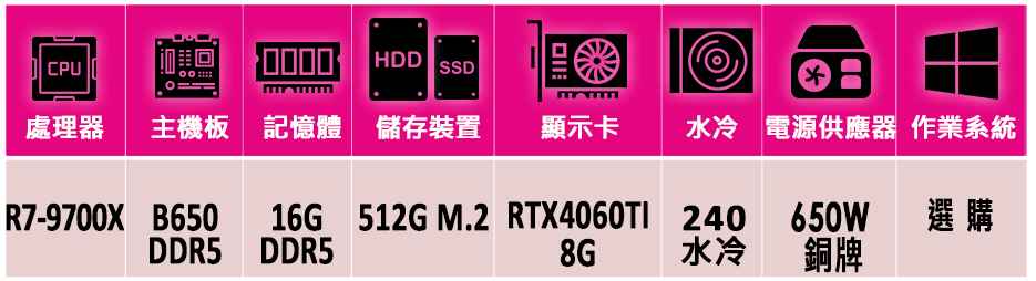 華碩平台 R7八核PRIME GeForce RTX4060