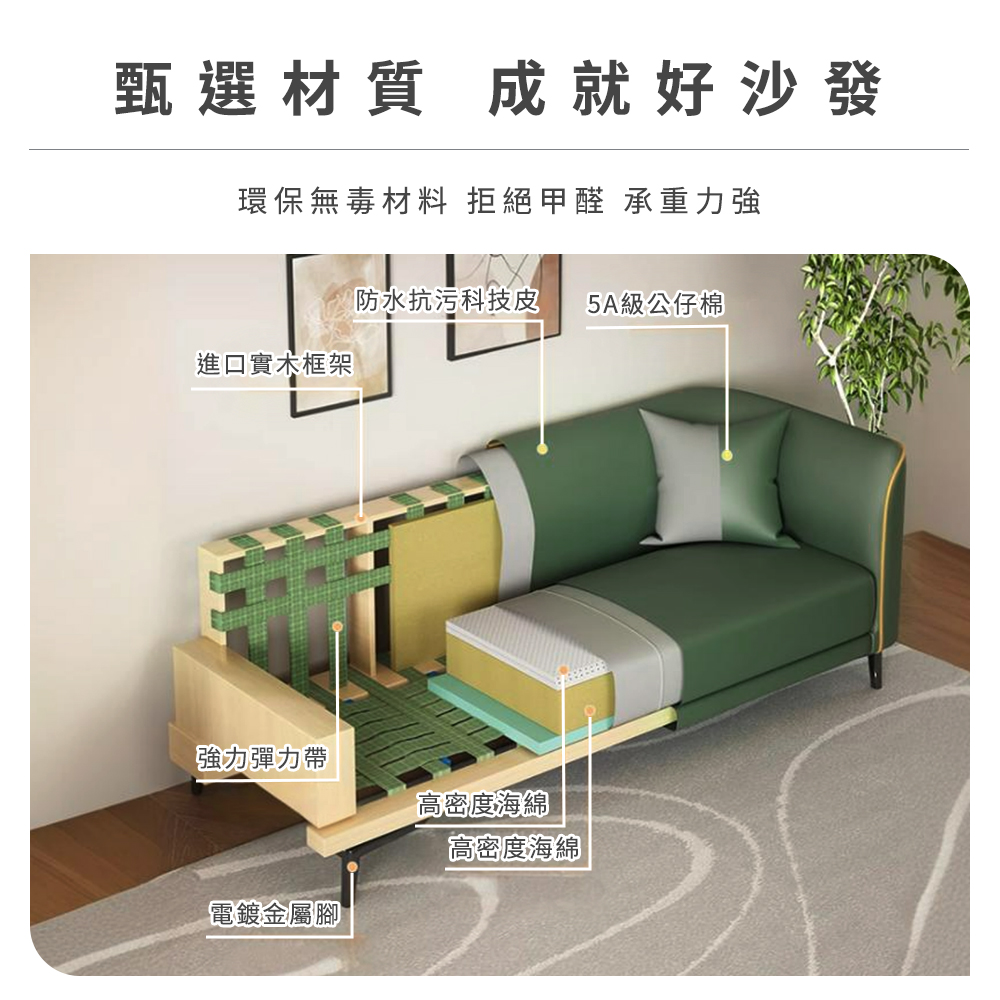 懶人沙發 臥室沙發 民宿家具 皮革沙發 復古時尚 三人座沙發