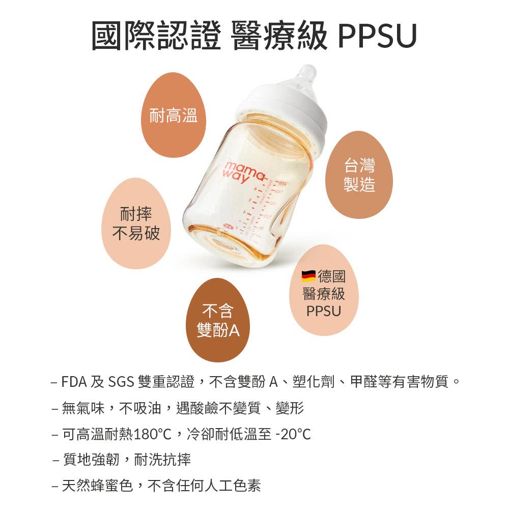 FDA 及 SGS 雙重認證,不含雙酚A、塑化劑、甲醛等有害物質。
