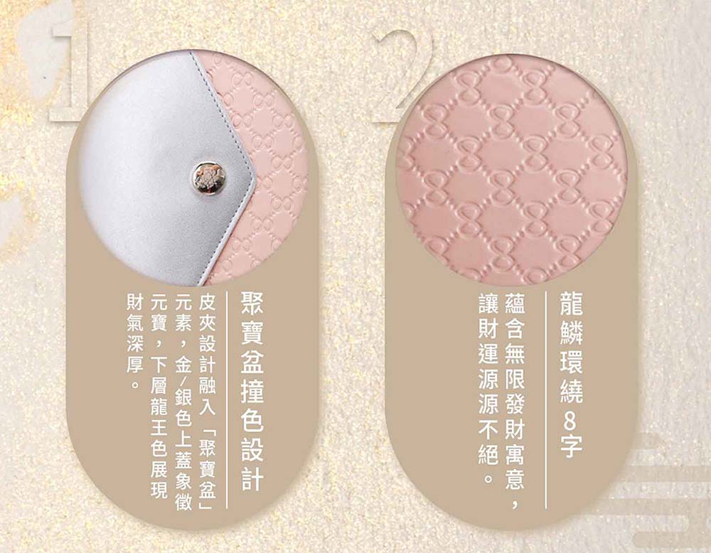 元素,金銀色上蓋象徵