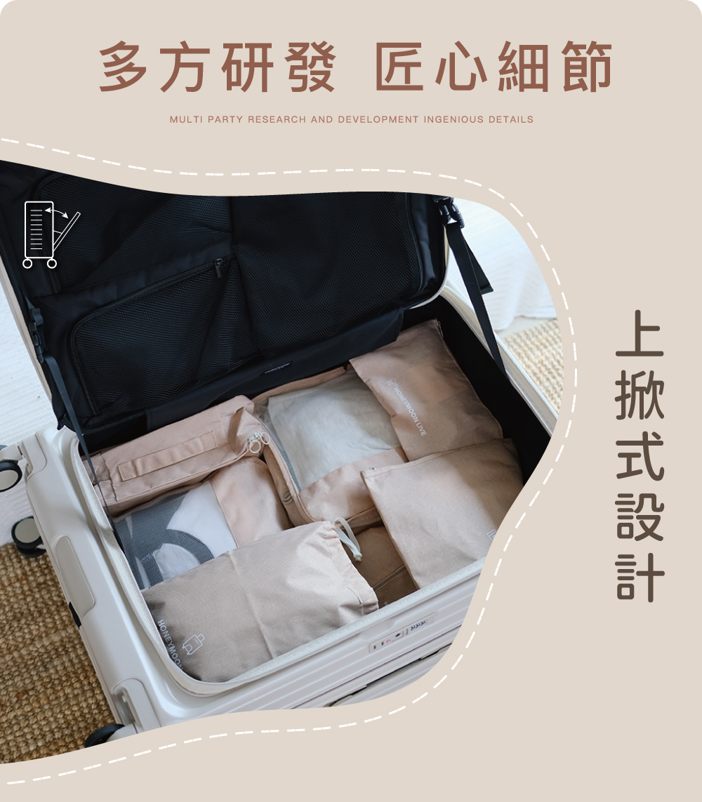 多方研發 匠心細節 上掀式設計 
