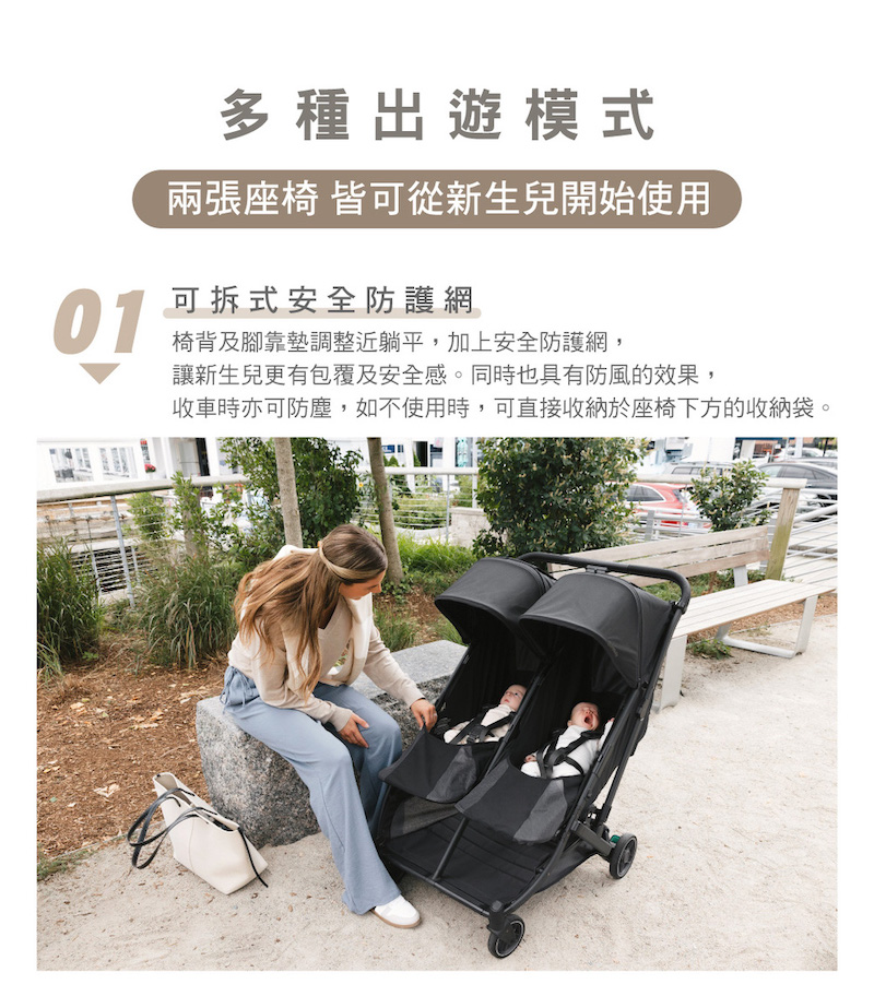 收車時亦可防塵,如不使用時,可直接收納於座椅下方的收納袋。