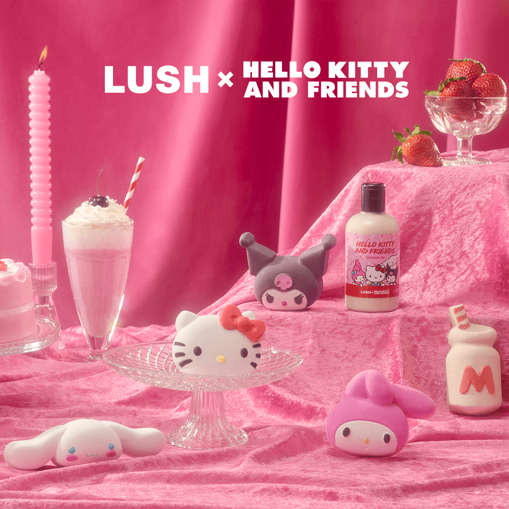 LUSH 嵐舒】LUSH x Hello Kitty And Friends 聯名系列沐浴露285g(草莓