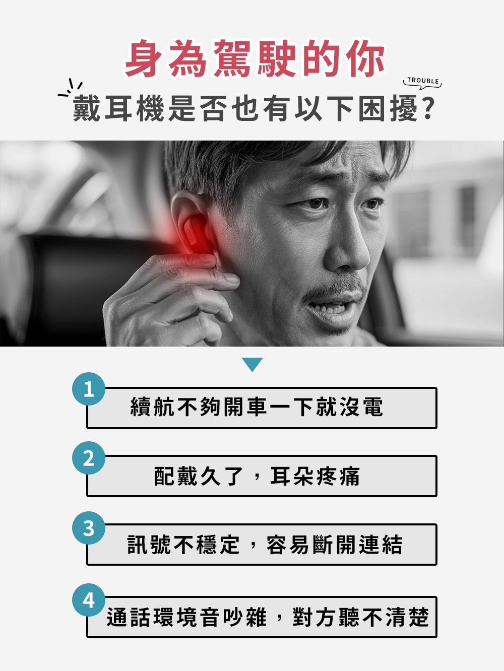通話環境音吵雜,對方聽不清楚