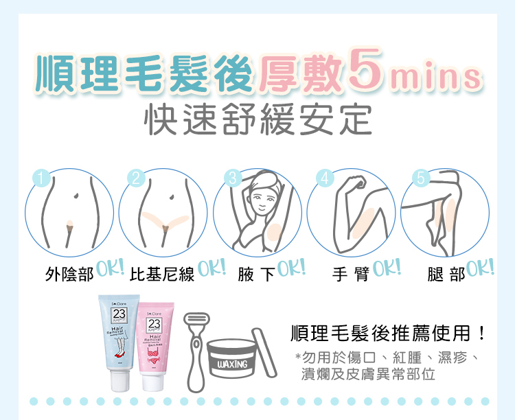 順理毛髮後厚數5mins