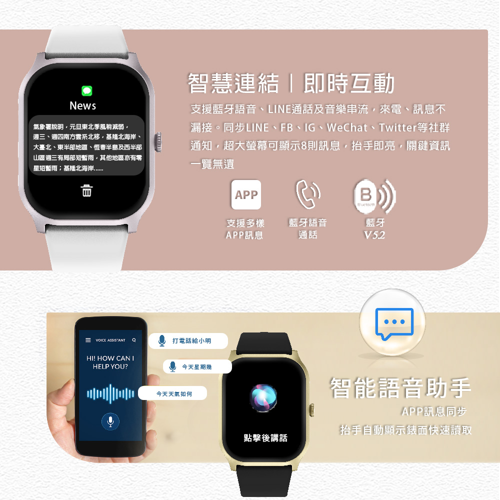 漏接。同步LINE、FB、IG、WeChat、Twitter等社群